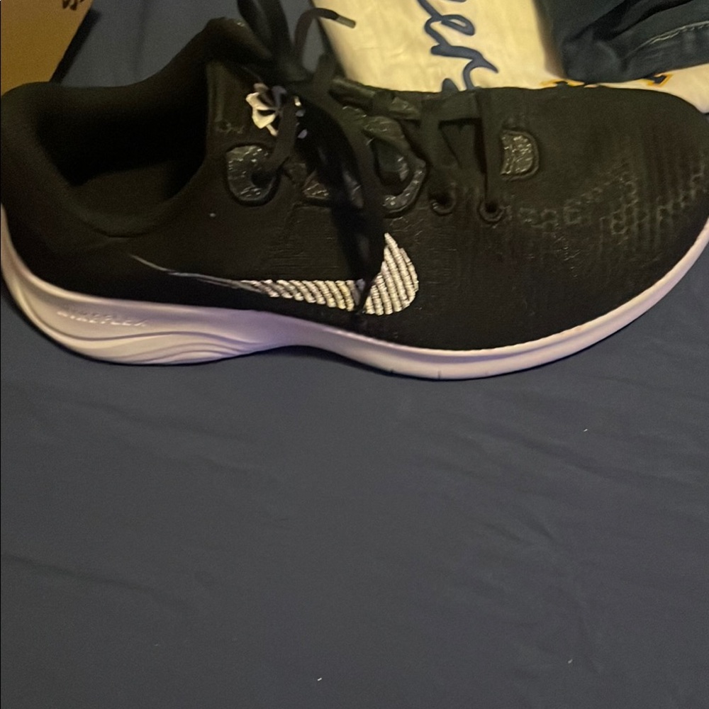 Nike Black Running Shoes with White Accents